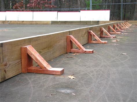 metal brackets backyard hockey|diy outdoor hockey.